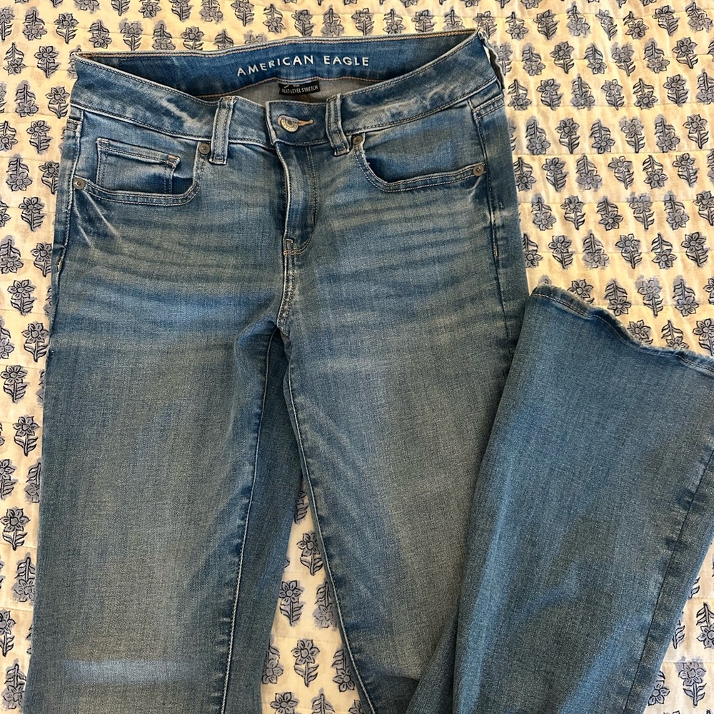 American Eagle Outfitters Blue Skinny Jeans Classic Style